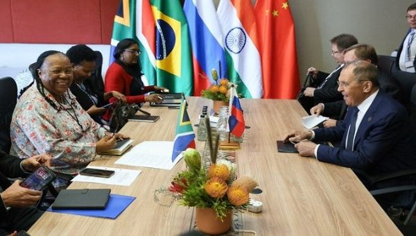 Brics country leaders attend the group's 15th summit in the city of Johannesburg. Aug. 23, 2023. 