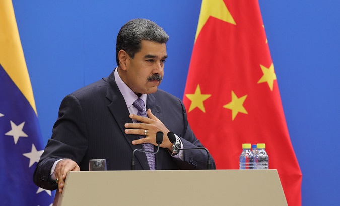 Venezuelan President Nicolas Maduro at the 17th China-Venezuela High-Level Joint Commission in Beijing, Sept. 13, 2023.