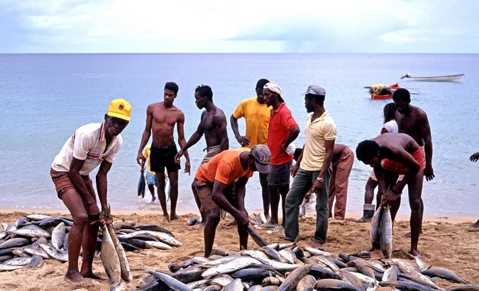 Fishermen in Trinidad and Tobago, 2023.