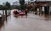 El balance más reciente asegura que las lluvias y el granizo en Río Grande do Sul ha dejado a al menos 1025 personas sin hogar y unas 50.000 se han visto afectadas por el clima.