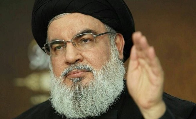 Lebanon's Hezbollah Secretary Sayyed Hassan Nasrallah, 2023.