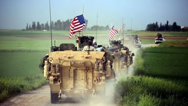 U.S. forces near Darbasiyah, Syria, April 2017.