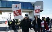 Unifor workers on strike in Canada, Oct. 10, 2023.