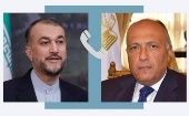 Egyptian Foreign Minister Sameh Shoukry held a telephone conversation with his Iranian counterpart, Hossein Amir-Abdollahian. Oct. 11, 2023. 