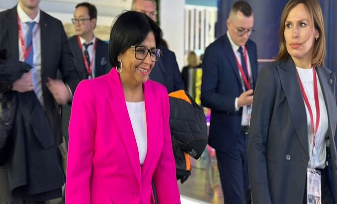 Vice President Delcy Rodriguez in Moscow to participate in the Russian Energy Week. Oct. 11, 2023.