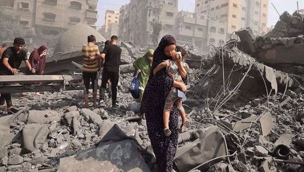 Several governments, NGOs and UN agencies have condemned the Israeli aggression and demanded an immediate end to the indiscriminate bombardment of Gaza. Oct. 16, 2023. 