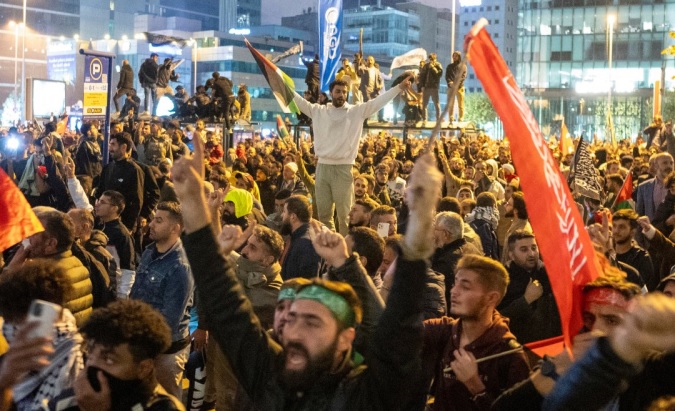 Protests in Istambul, Türkiye, Oct. 17, 2023.