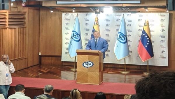 Attorney General Tarek William Saab, from the main headquarters of the Public Prosecutor's Office in Caracas. Oct. 25, 2023. 