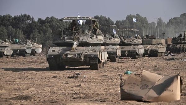 Israeli tanks.