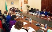 Meeting with a delegation from the African Centers for Disease Control and Prevention (Africa CDC). Oct. 27, 2023. 