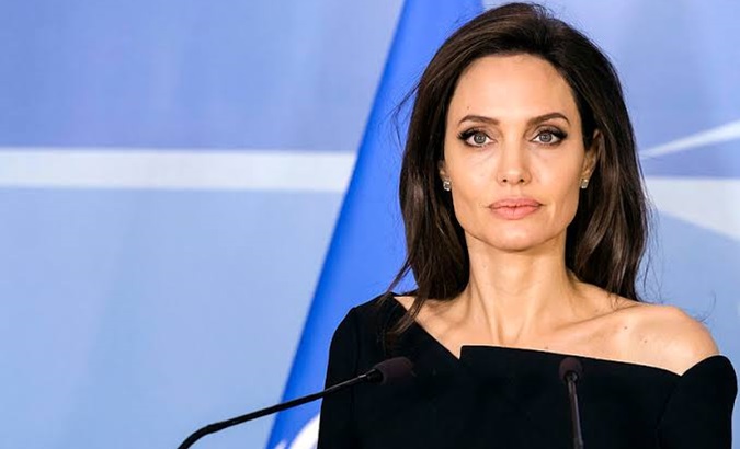 UNHCR Goodwill Ambassador Angelina Jolie.