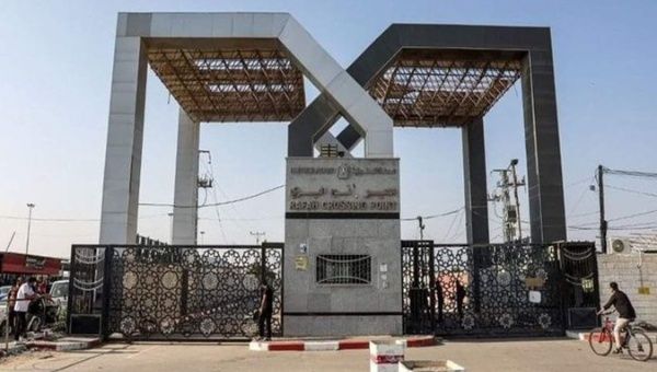 Rafah border crossing between Gaza and Egypt. Nov. 2, 2023. 