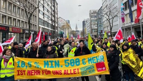 Healthcare workers on strike, Germany, Nov. 23, 2023.