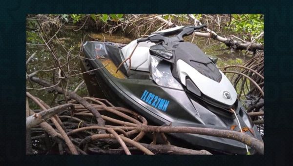 Jet ski used by one of the detainees to reach national territory.