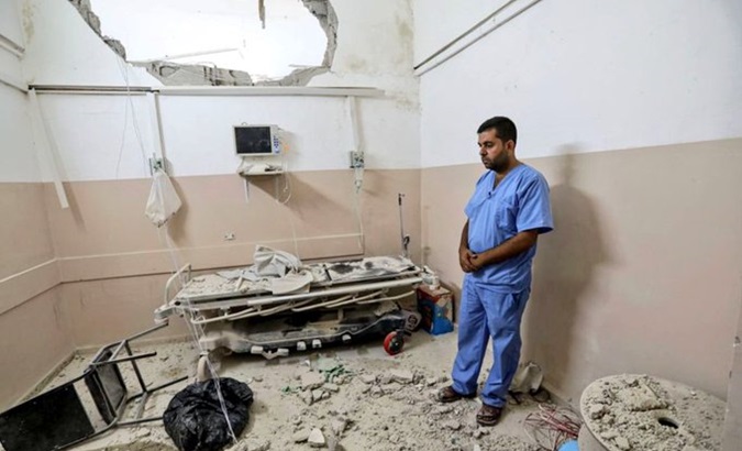 An image of the Kamal Adwan Hospital in North Gaza, Dec. 2023.