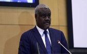 AU Commission Chairperson Moussa Faki Mahamat, expressed his concern over the expanding conflict in Sudan. Dec. 19, 2023. 