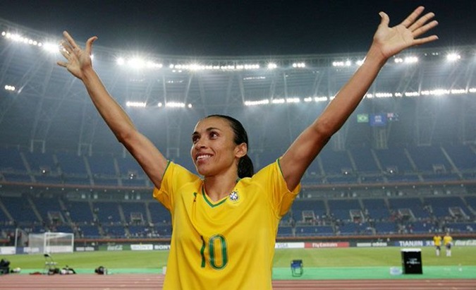 Brazilian forward Marta Vieira Da Silva.