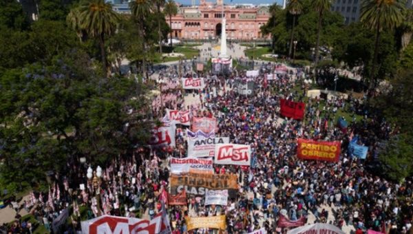 Protests against President Javier Milei, Buenos Aires, Argentina, Dec. 2023.