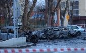 Damage caused by Ukrainian shelling in Belgorod, January 3, 2024.