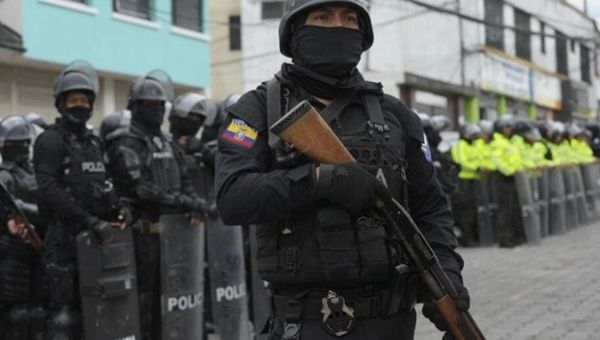 Ecuadorian soldiers are deployed to the streets, Jan. 9, 2024.