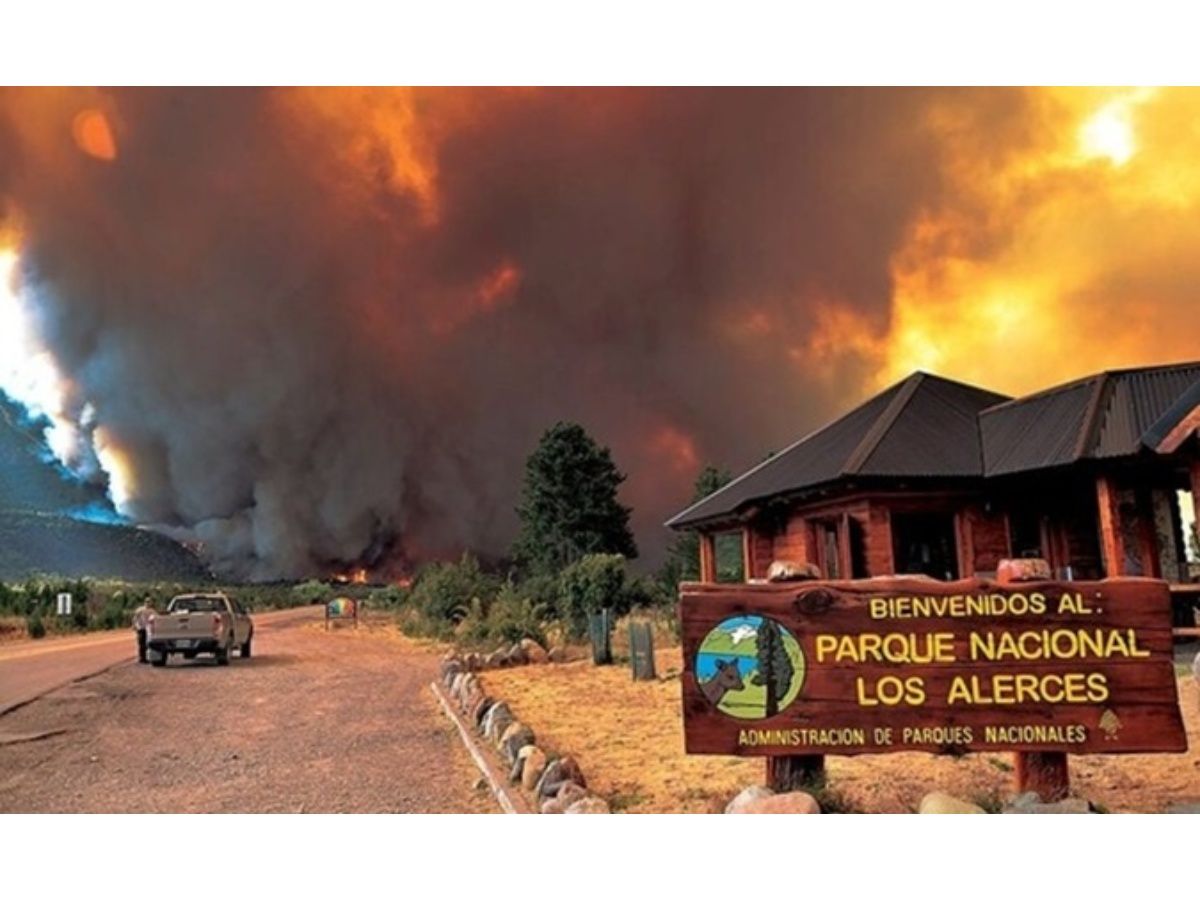 Incendio forestal arrasa más de 8.200 hectáreas del Parque Nacional Argentino