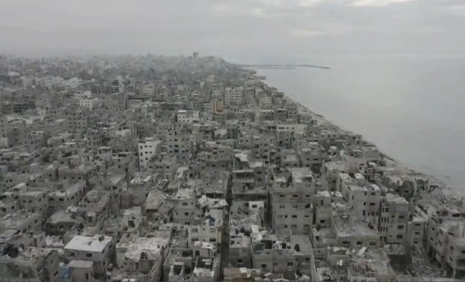 Widespread destruction in Gaza, where Israeli occupation forces continue their assault. Feb. 16, 2024.