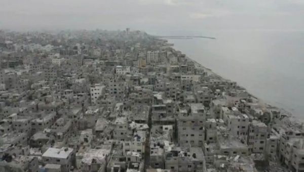 Widespread destruction in Gaza, where Israeli occupation forces continue their assault. Feb. 16, 2024. 