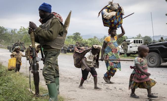 The entire borderline is under surveillance following intense fighting between DRC troops and M23 rebels. Feb. 26, 2024.