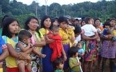 Colombian Indigenous families, Feb. 26, 2024.