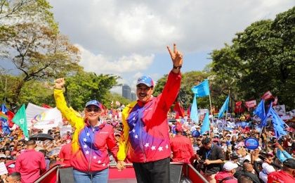 The Venezuelan people commemorate the 20th anniversary of the proclamation of the anti-imperialist nature of the Revolution. Feb. 29, 2024. 
