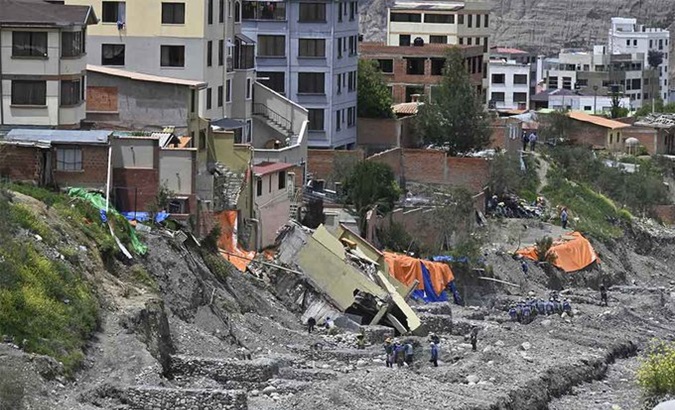 Aftermath of the river overflow in La Paz, Bolivia, March 11, 2024.