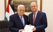 President Mahmoud Abbas and Mohammad Mustafa