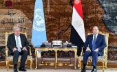 El jefe de la ONU elogió el papel regional de Egipto como pilar fundamental de la estabilidad.