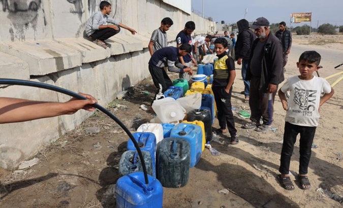The Palestinian Water Authority denounced last week that the Israeli army destroyed 40 percent of the water infrastructure in Gaza and damaged much of the rest. Mar. 25, 2024.