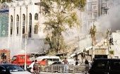 Building bombed by Israel in Damascus, Syria, April 1, 2024.