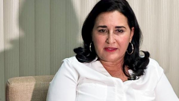 Johana Tablada, stellvertretende Generaldirektorin des kubanischen Aussenministeriums für die Vereinigten Stzaaten, 2. April 2024 | Bildquelle: TeleSur © X/ @CubaMINREX | Bilder sind in der Regel urheberrechtlich geschützt
