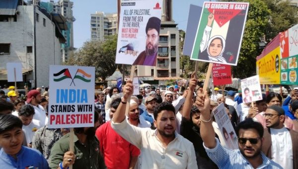 Pro-Palestine march in Mumbai, India, April 5, 2024.