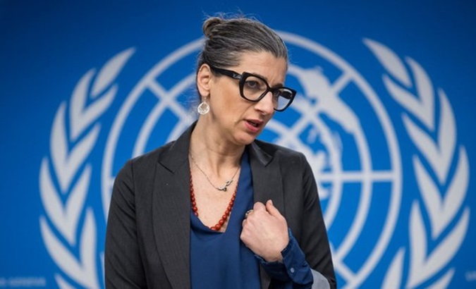 UN Special Rapporteur Francesca Albanese.