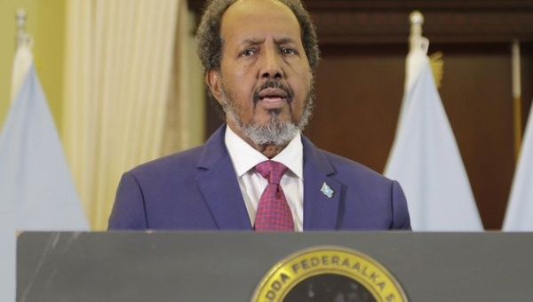 President of Somalia, Hassan Sheikh Mohamud, April 10, 2024