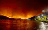 A wildfire in Canada, 2024.