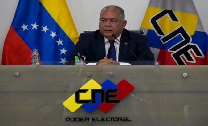 National Electoral Council president Elvis Amoroso, April 11, 2024.