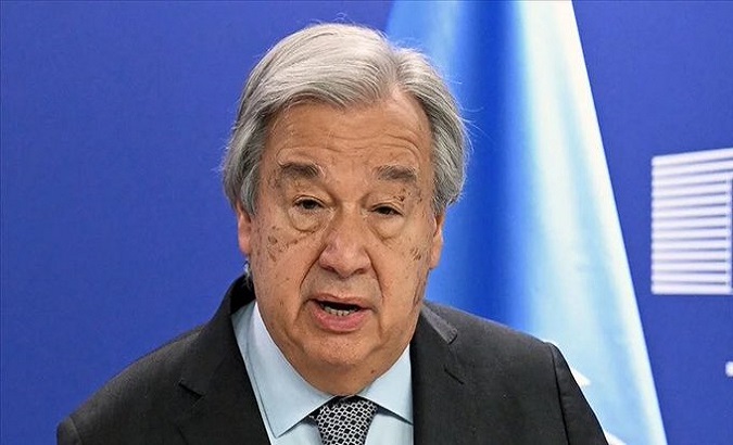 UN Secretary-General António Guterres. Apr. 15, 2024.