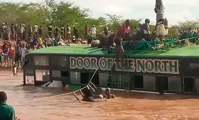 A flood in Kenya, 2024.