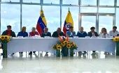 The Colombian government delegation is headed by Vera Grabe, while the ELN team is represented by Israel Ramírez Pineda, alias "Pablo Beltrán." Apr. 23, 2024. 