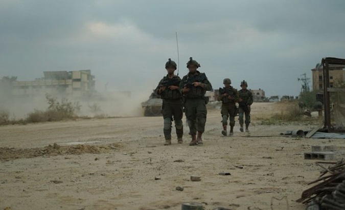 Israeli soldiers in Gaza, 2024.