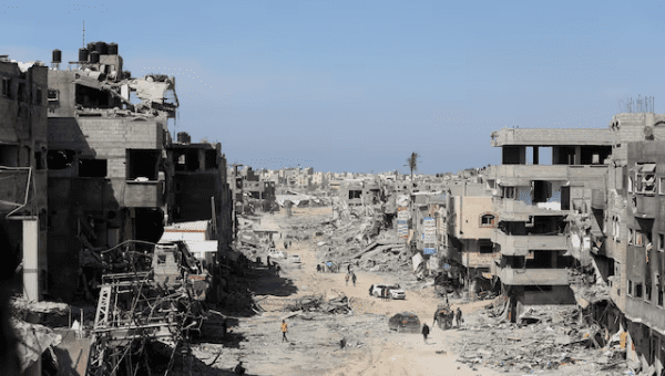 Destruction all over in Gaza, April 2024