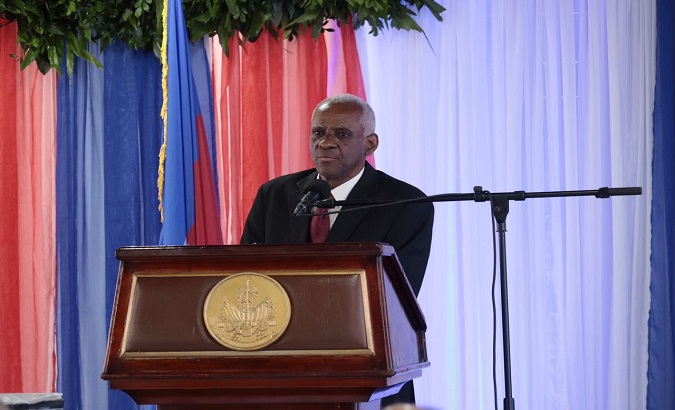 Edgard Leblanc Fils, elected President of Haiti's Transitional Council. Apr. 30, 2024.