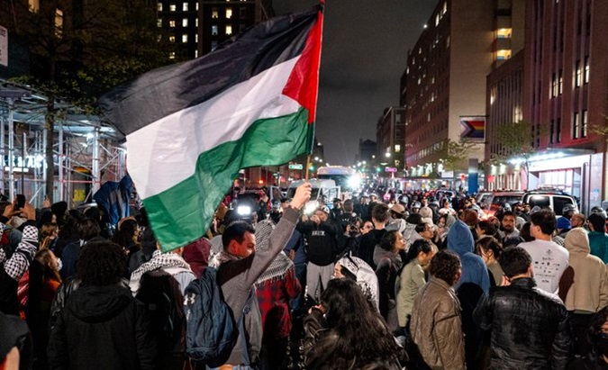 Pro-Palestine protests in NYC, U.S., April 30, 2024.