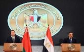 The signing ceremony was held in Egypt