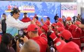 Maduro meets with workers in the context of International Workers
